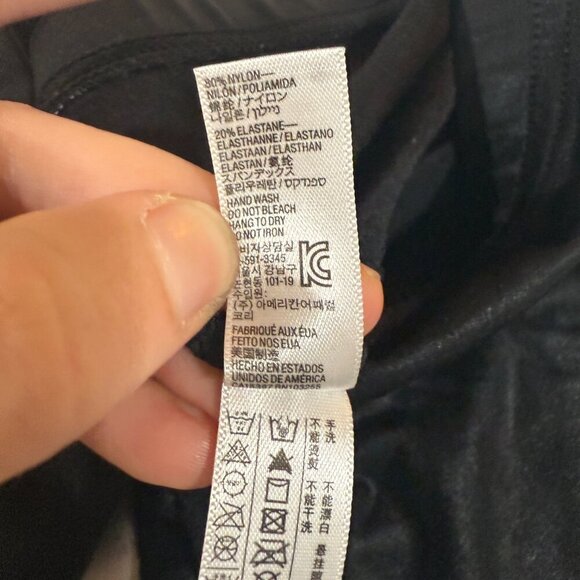 American Apparel Lamé Matte Black Leggings (NWOT) - Picture 9 of 13